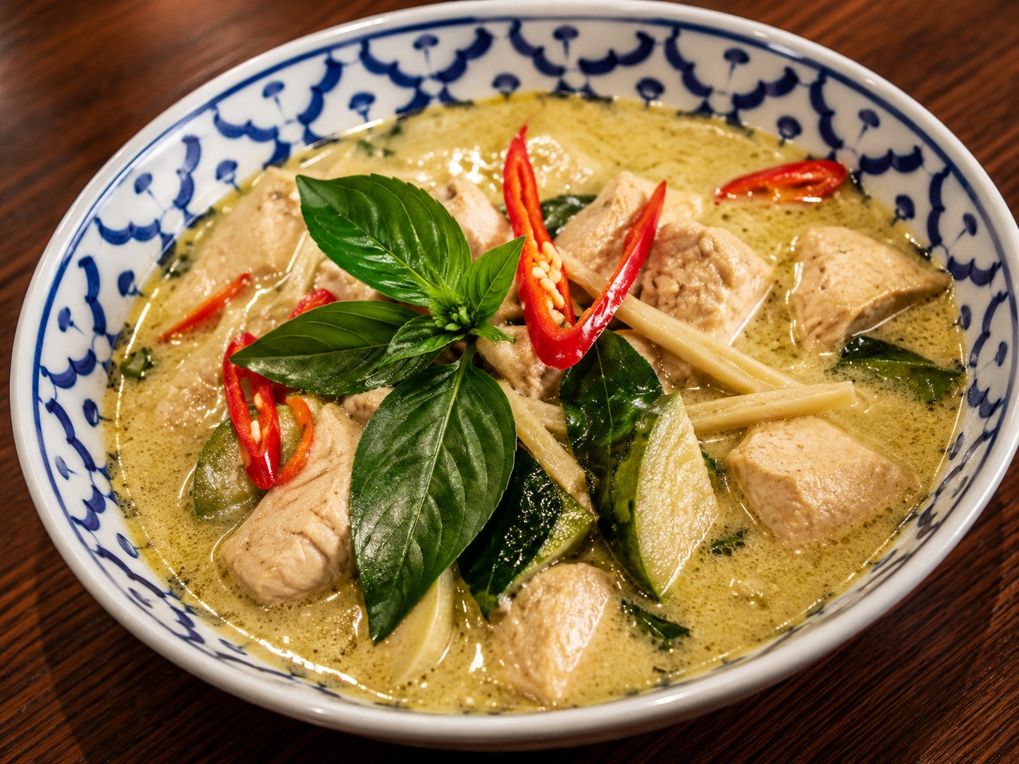 Aromatischer grüner Thai Curry
