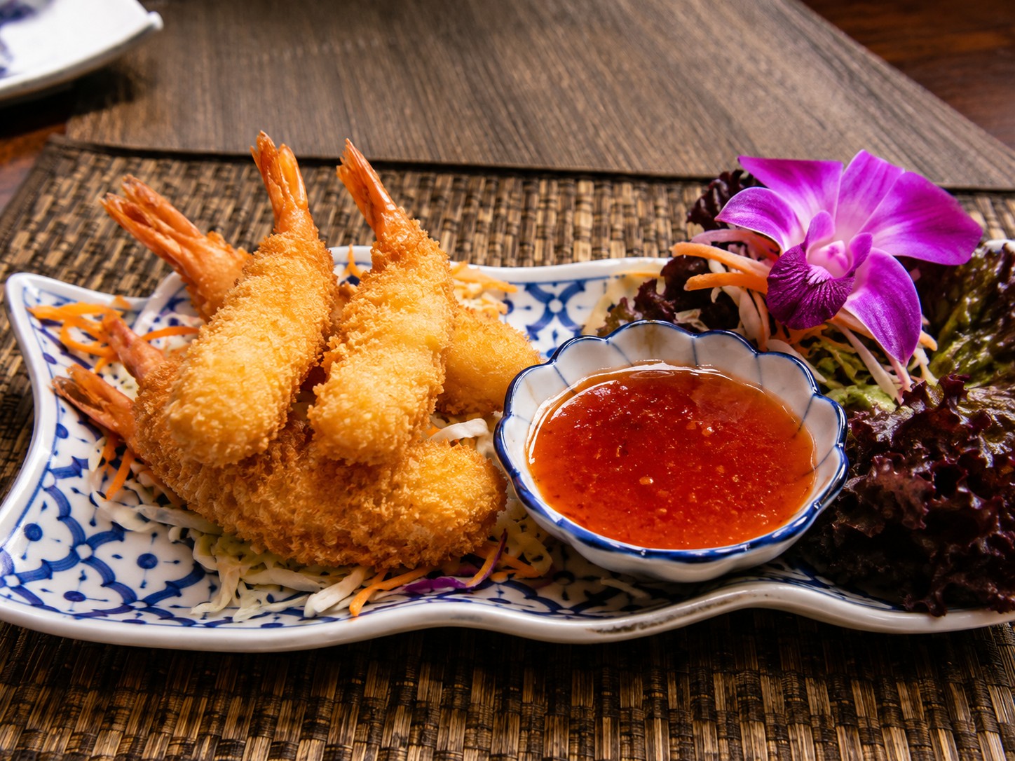 Goong-Toad frittierte Crevetten