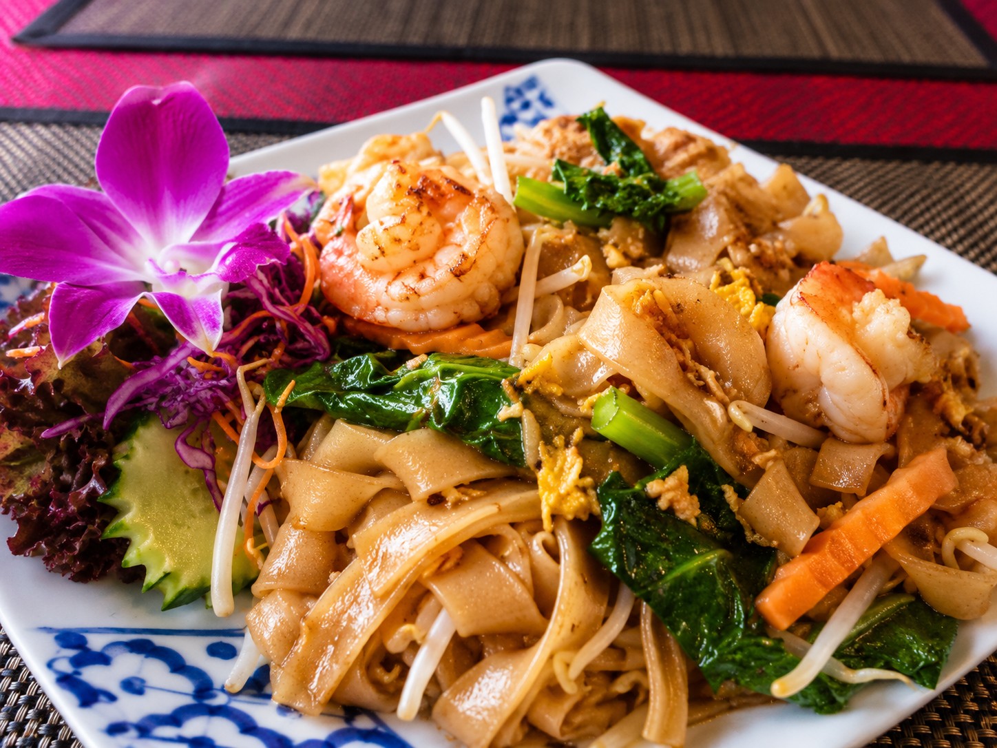 Phad-Si-Iu gebratene Nudeln